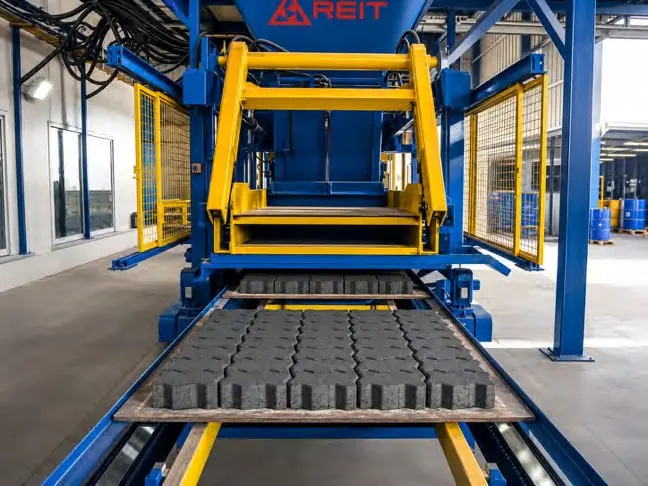 Interlock tile and paver production machine
